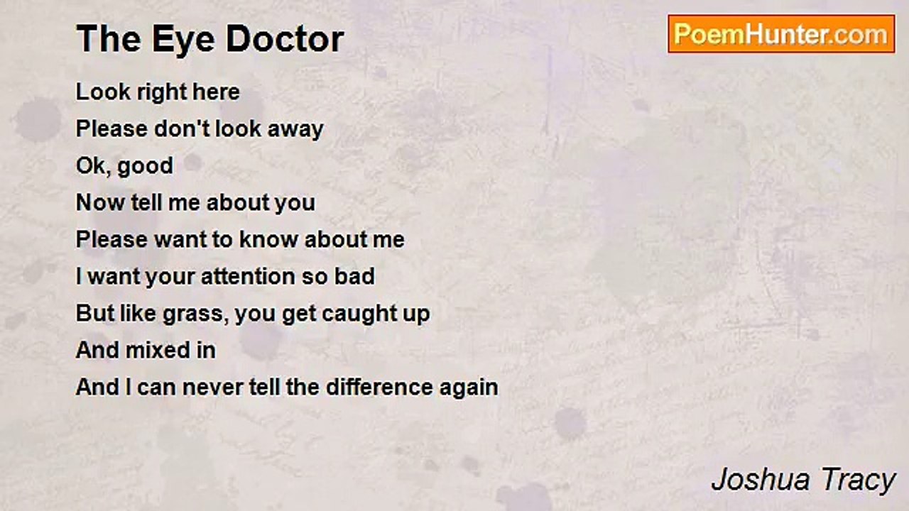 Joshua Tracy - The Eye Doctor