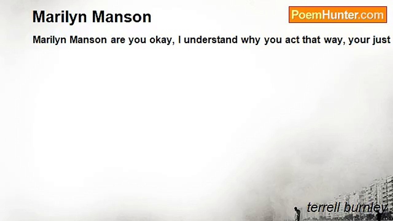 terrell burnley - Marilyn Manson