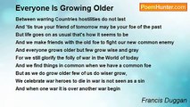 Francis Duggan - Everyone Is Growing Older