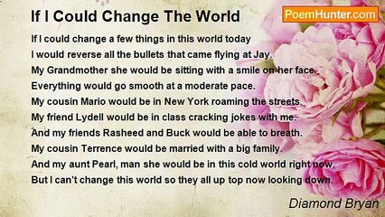 Diamond Bryan - If I Could Change The World