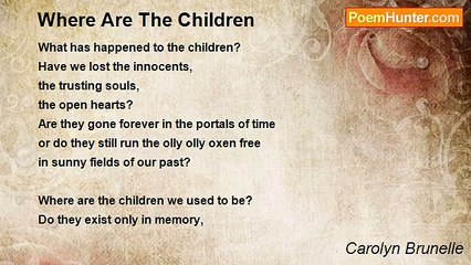 Carolyn Brunelle - Where Are The Children