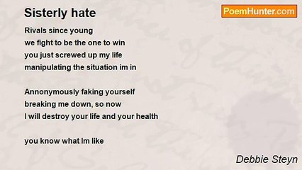 Debbie Steyn - Sisterly hate
