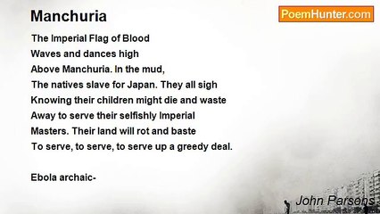 John Parsons - Manchuria