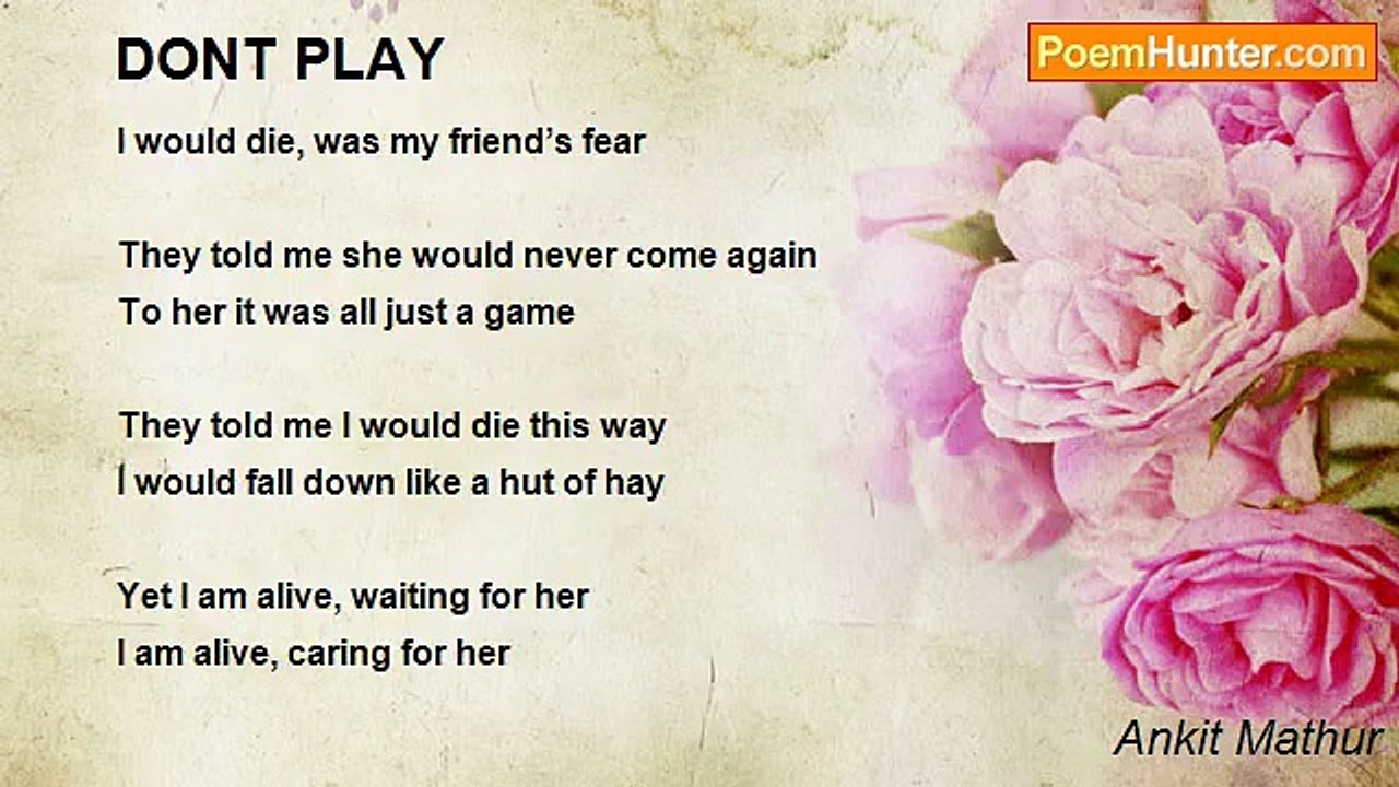 Ankit Mathur - DONT PLAY