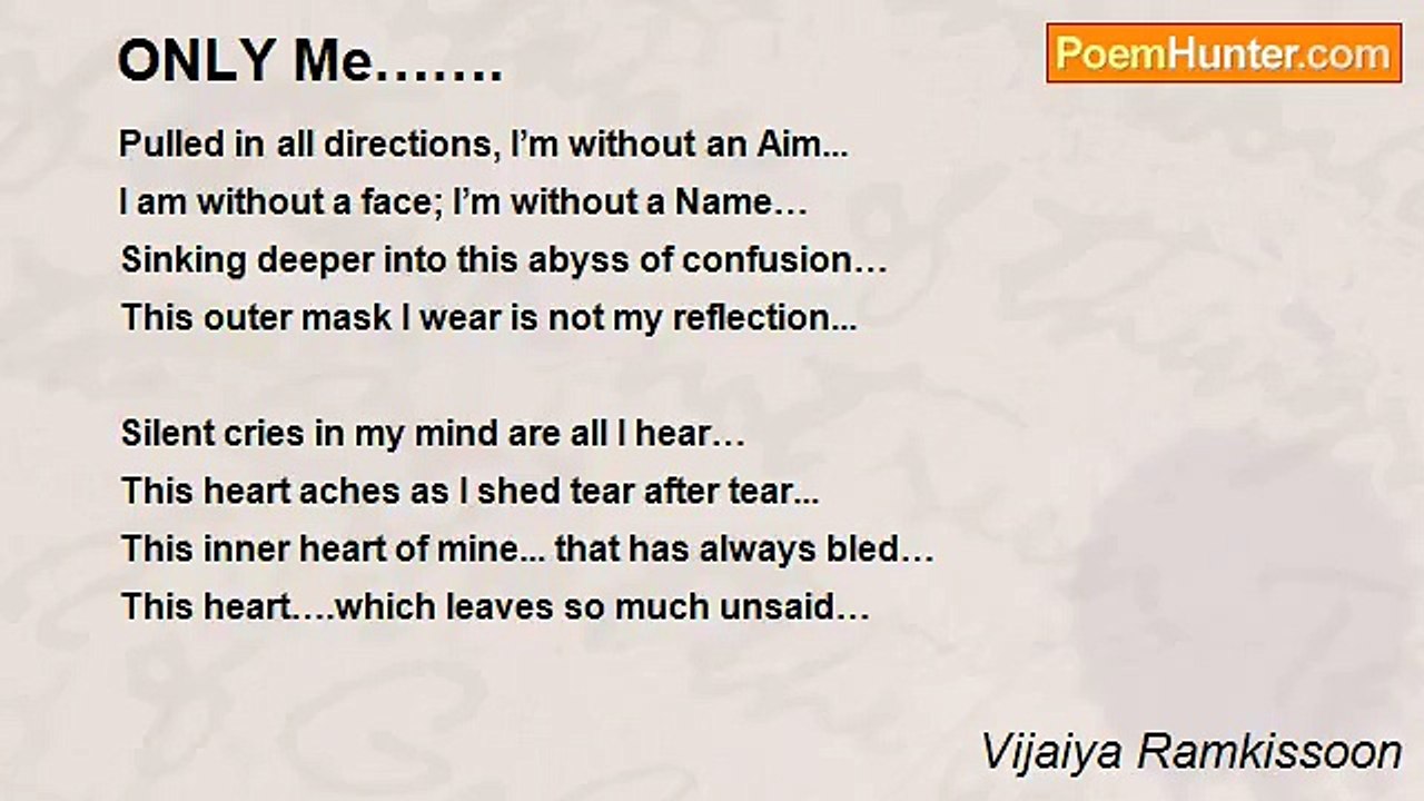 Vijaiya Ramkissoon - ONLY Me…….