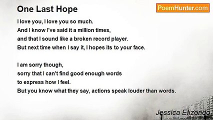 Jessica Elizondo - One Last Hope