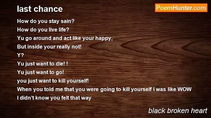 black broken heart - last chance