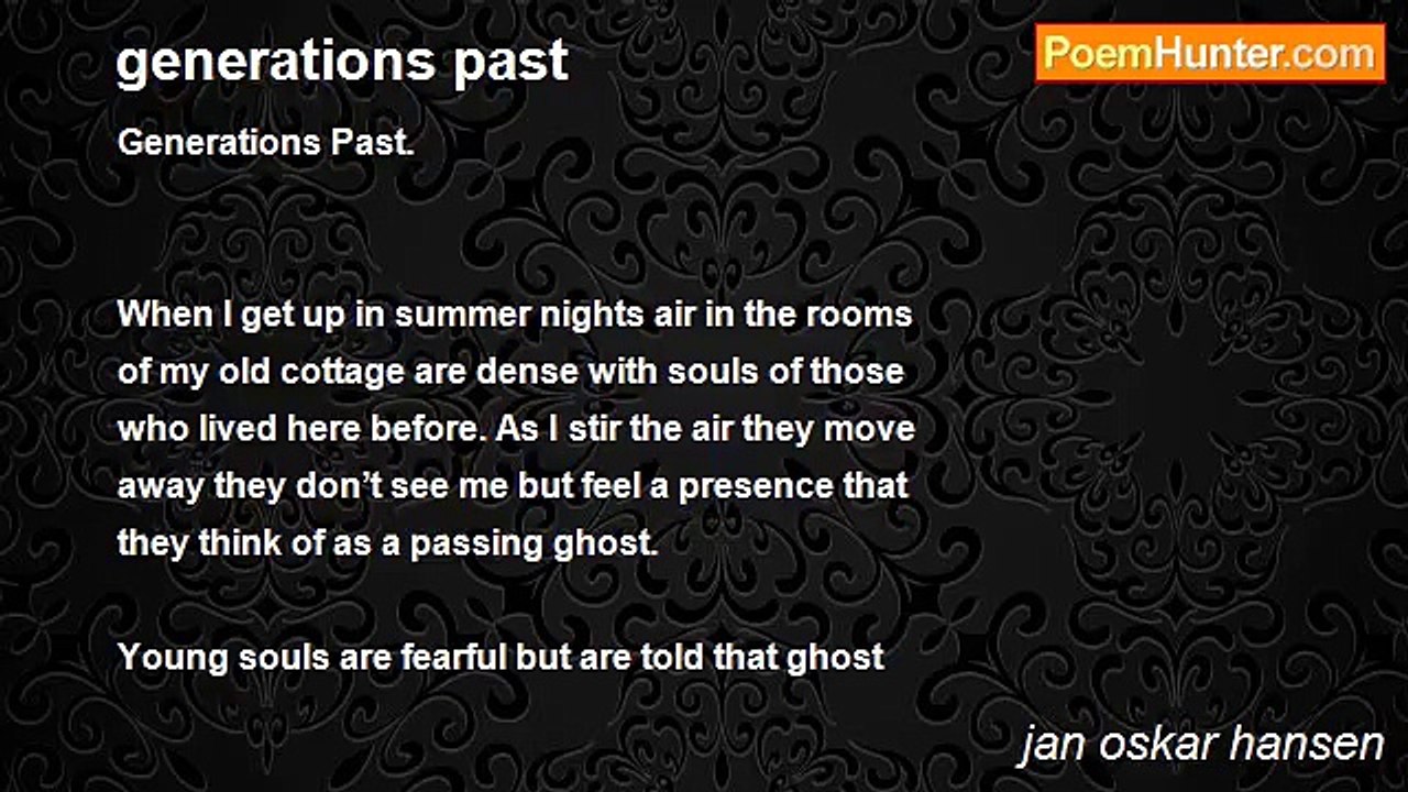 jan oskar hansen - generations past