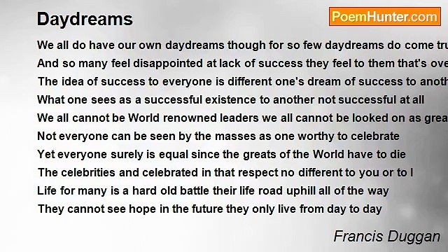 Francis Duggan - Daydreams