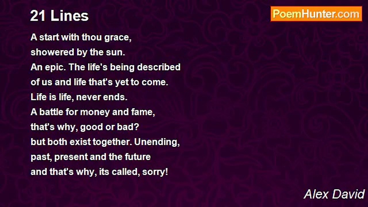 Alex David - 21 Lines