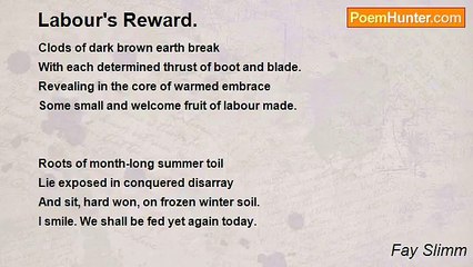 Fay Slimm - Labour's Reward.