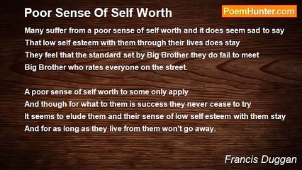 Francis Duggan - Poor Sense Of Self Worth