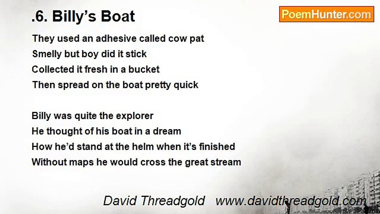 David Threadgold   www.davidthreadgold.com - .6. Billy’s Boat