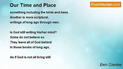 Ben Gieske - Our Time and Place