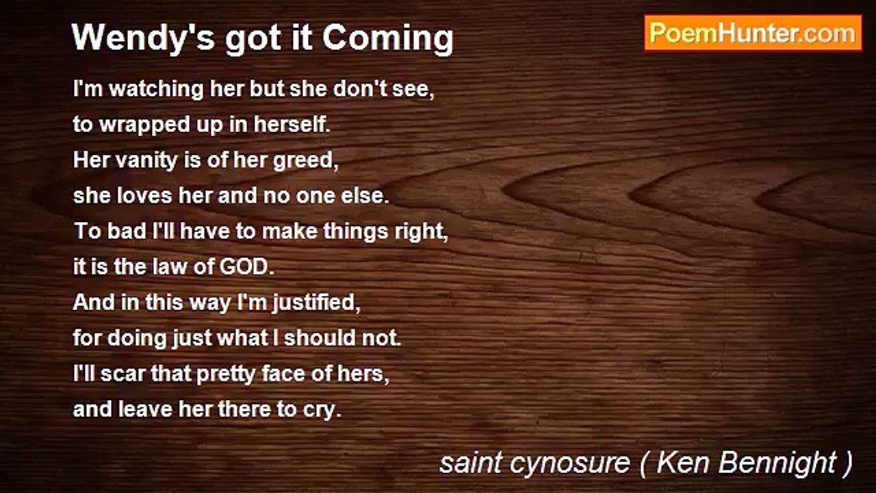 saint cynosure ( Ken Bennight ) - Wendy's got i...
