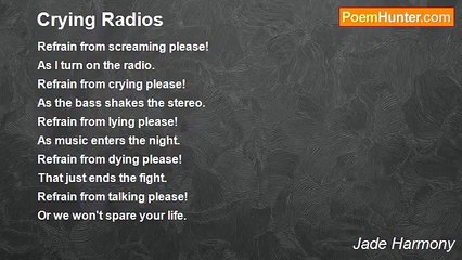 Jade Harmony - Crying Radios