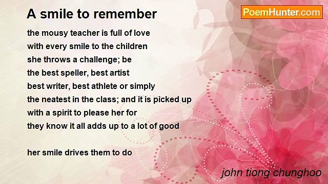 john tiong chunghoo - A smile to remember