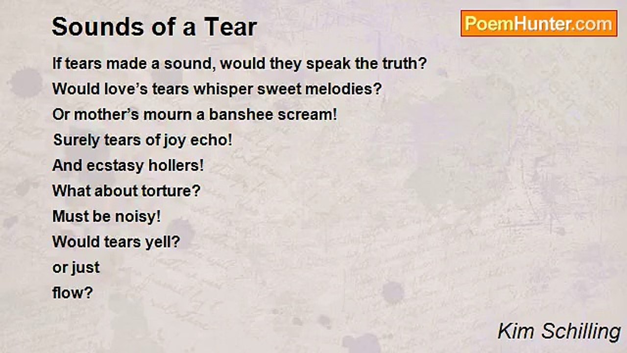 Kim Schilling - Sounds of a Tear