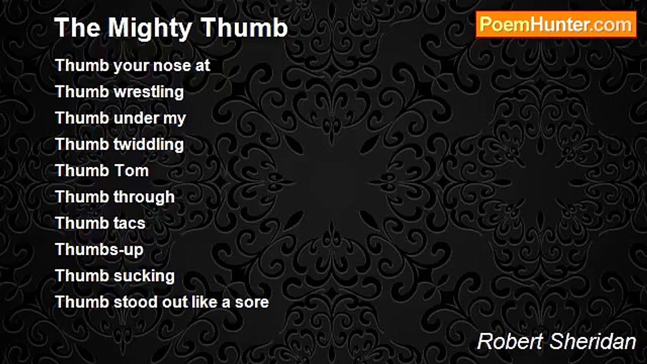Robert Sheridan - The Mighty Thumb