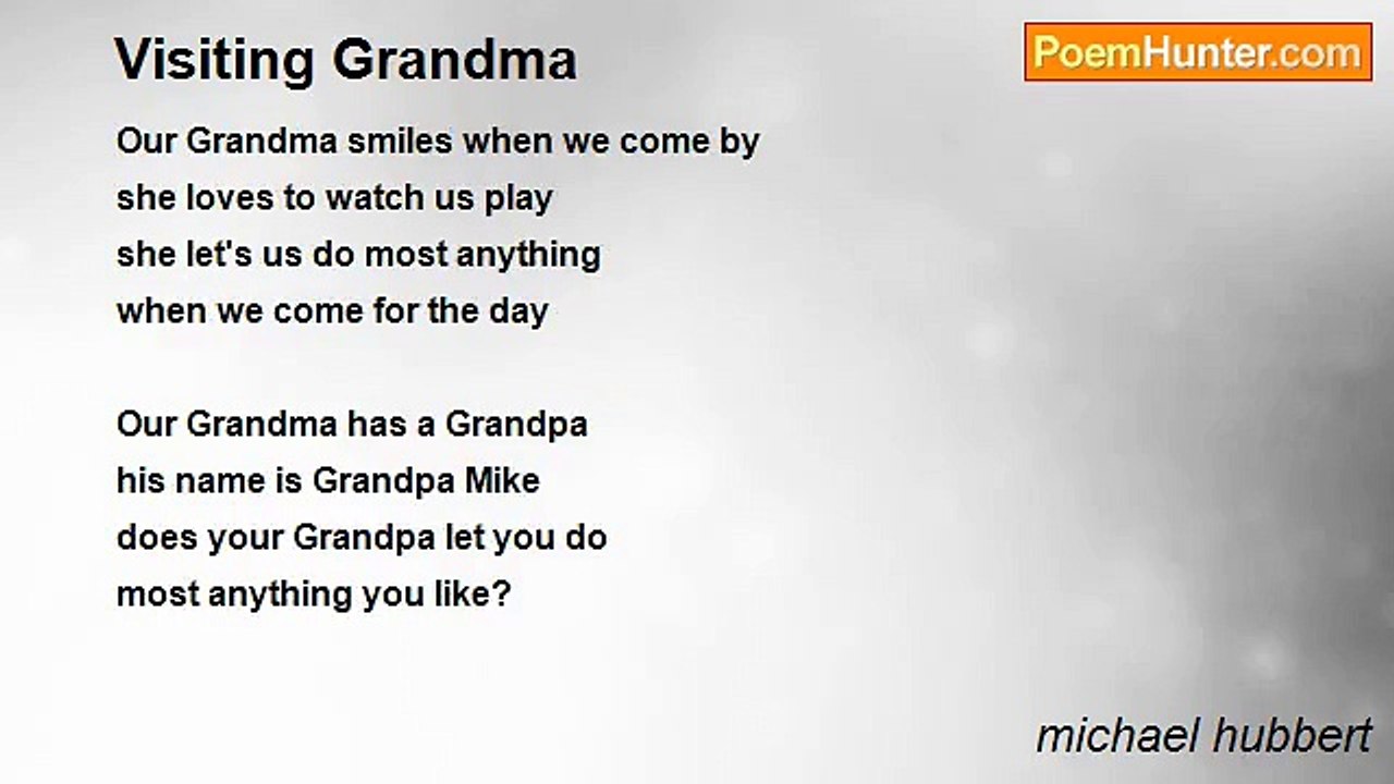 michael hubbert - Visiting Grandma