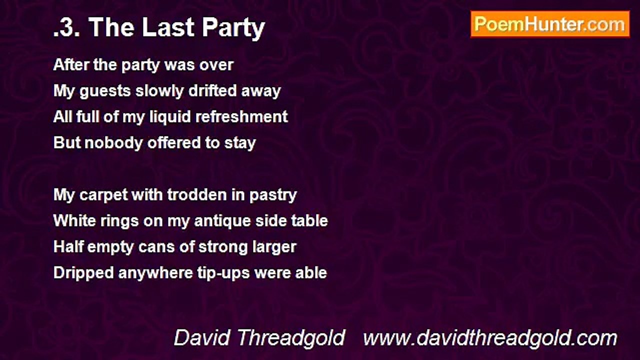 David Threadgold   www.davidthreadgold.com - .3. The Last Party