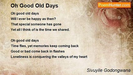 Sivuyile Godongwana - Oh Good Old Days