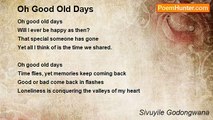 Sivuyile Godongwana - Oh Good Old Days