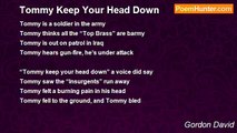 Gordon David - Tommy Keep Your Head Down