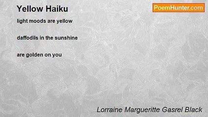 Lorraine Margueritte Gasrel Black - Yellow Haiku