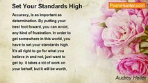 Audrey Heller - Set Your Standards High