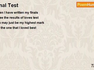 Tia Maria - Final Test