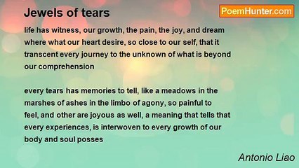 Antonio Liao - Jewels of tears