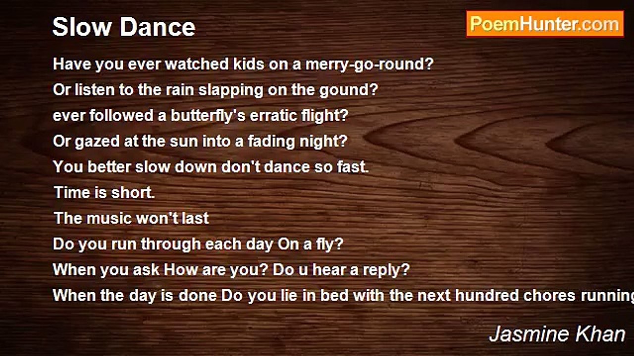 Jasmine Khan - Slow Dance