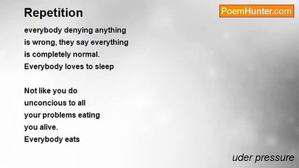 uder pressure - Repetition