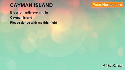 Aldo Kraas - CAYMAN ISLAND