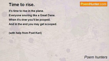 Poem hunters - Time to rise.