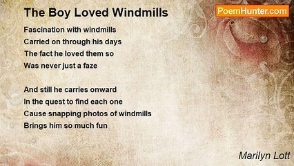 Marilyn Lott - The Boy Loved Windmills