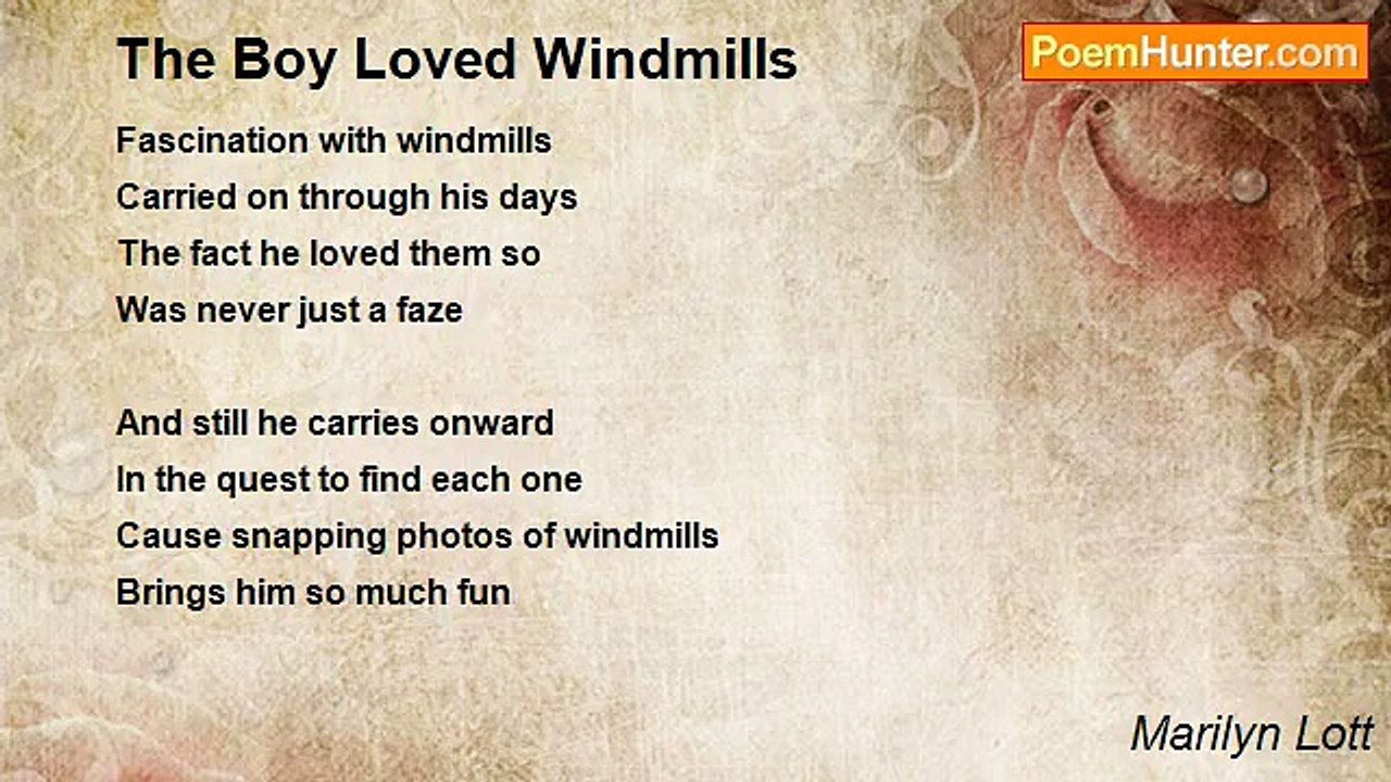Marilyn Lott - The Boy Loved Windmills