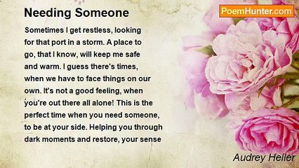 Audrey Heller - Needing Someone