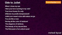 mehedi faysal - Ode to Juliet