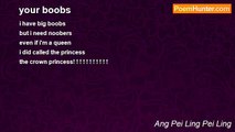 Ang Pei Ling Pei Ling - your boobs