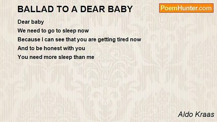 Aldo Kraas - BALLAD TO A DEAR BABY