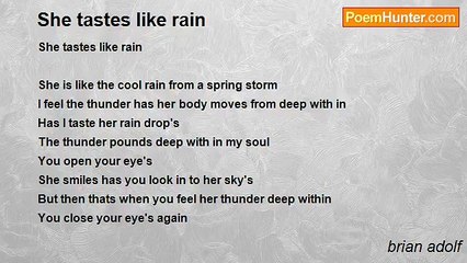 brian adolf - She tastes like rain