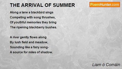 Liam ó Comáin - THE ARRIVAL OF SUMMER