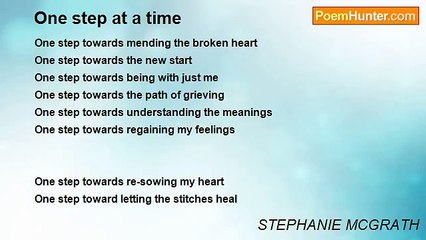 STEPHANIE MCGRATH - One step at a time