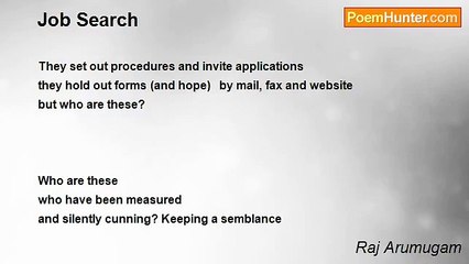 Raj Arumugam - Job Search