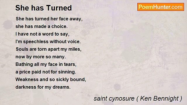 saint cynosure ( Ken Bennight ) - She has Turned