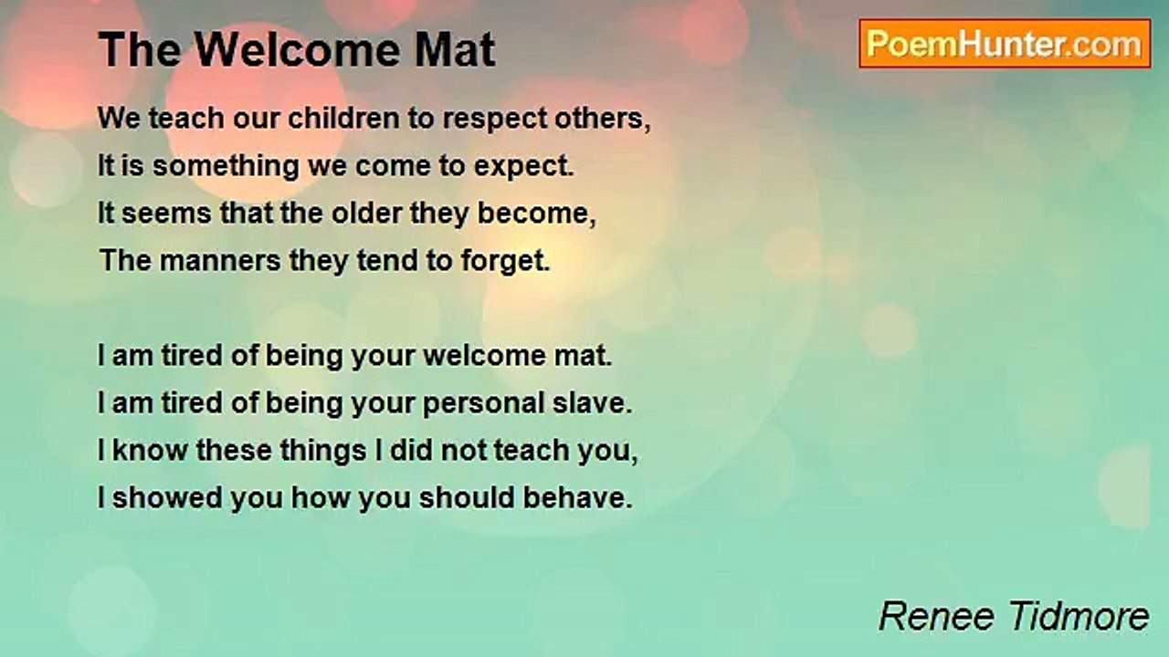 Renee Tidmore - The Welcome Mat