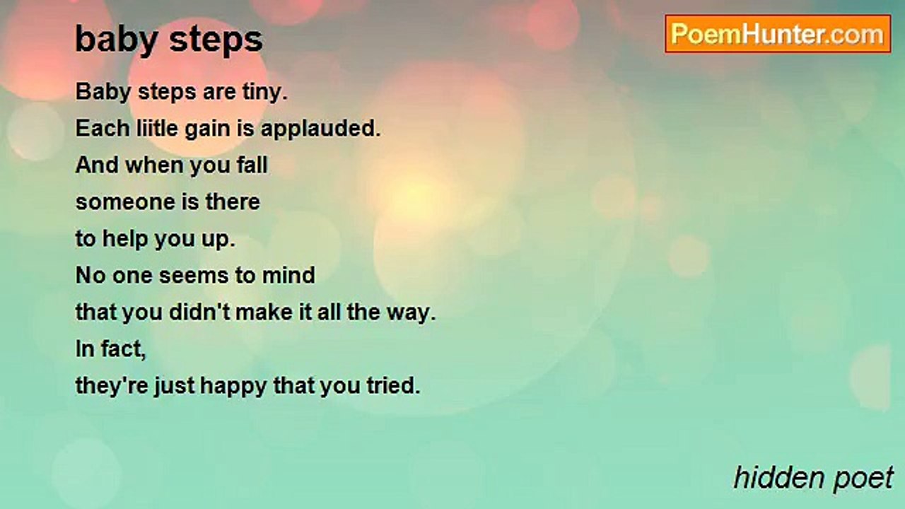 hidden poet - baby steps