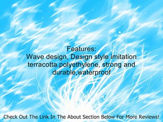 Deluxe Platics Ceramic Roman Style Province Seris Wave Wall Mount Planter